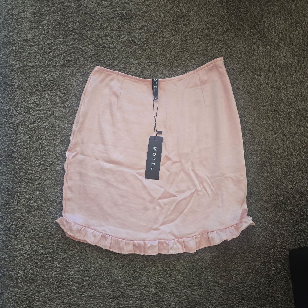 Motel Rocks Light Pink Pencil Skirt